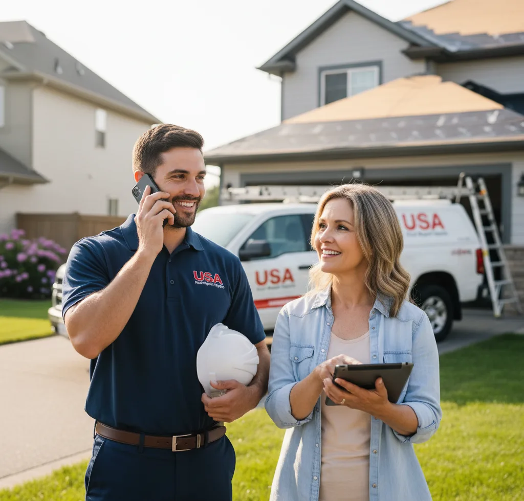 USA Roof Repair Experts customer support in Ellinwood